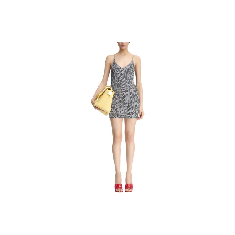 Jacquemus Knit Mini Tank Dress 'Zebra'-1