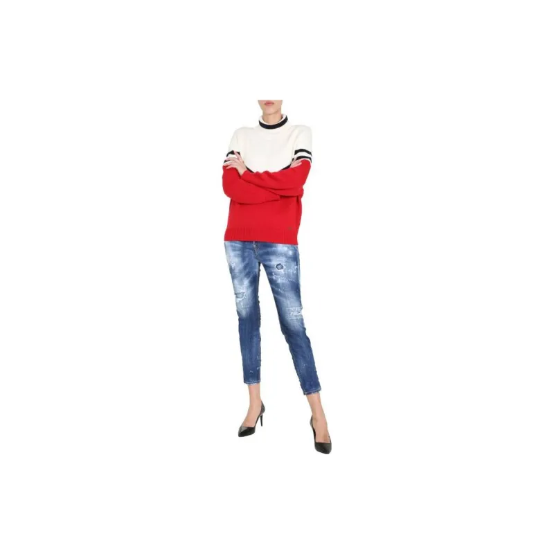 DSQUARED 2 Chevron Turtleneck Sweater-1