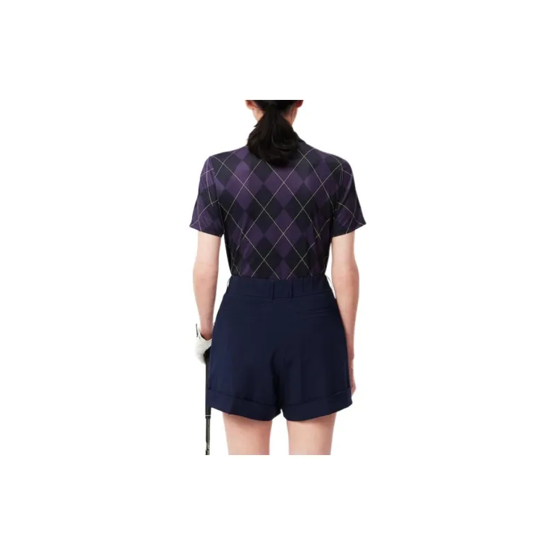 LACOSTE Polo Shirt Women's Purple-2