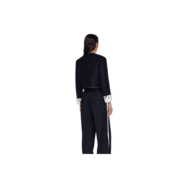 Sandro Cropped Virgin-wool Jacket-1