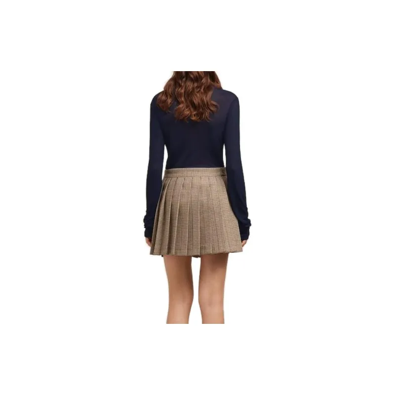 AMIPARIS Ribbed Turtleneck Knitted Jumper-1