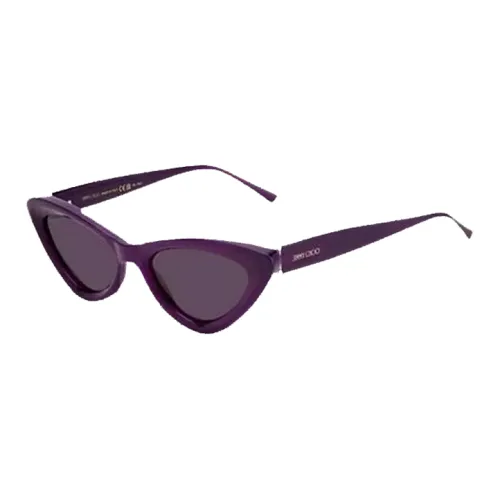 Jimmy Choo Resin Irregular Shape Sunglasses Women's Purple