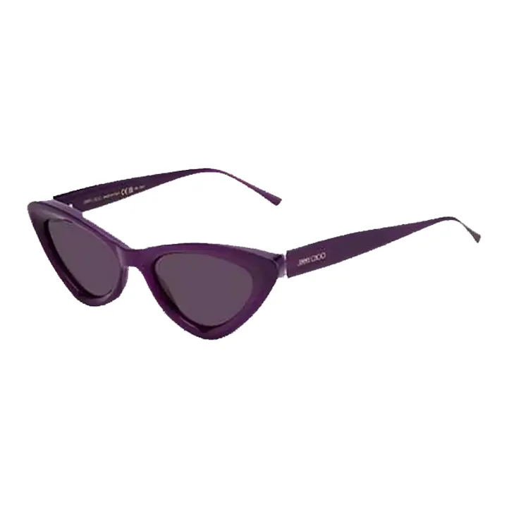 Jimmy Choo Resin Irregular Shape Sunglasses Women's Purple-0