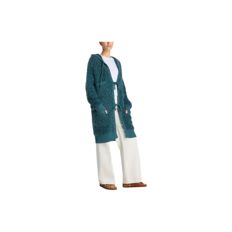 St. John Eyelash Diamond-knit Long Cardigan-3