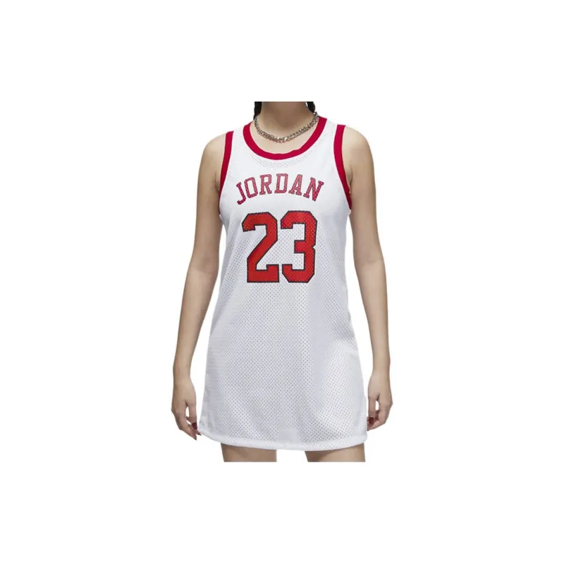 Jordan Women's Logo Print Sleeveless Dress White-3