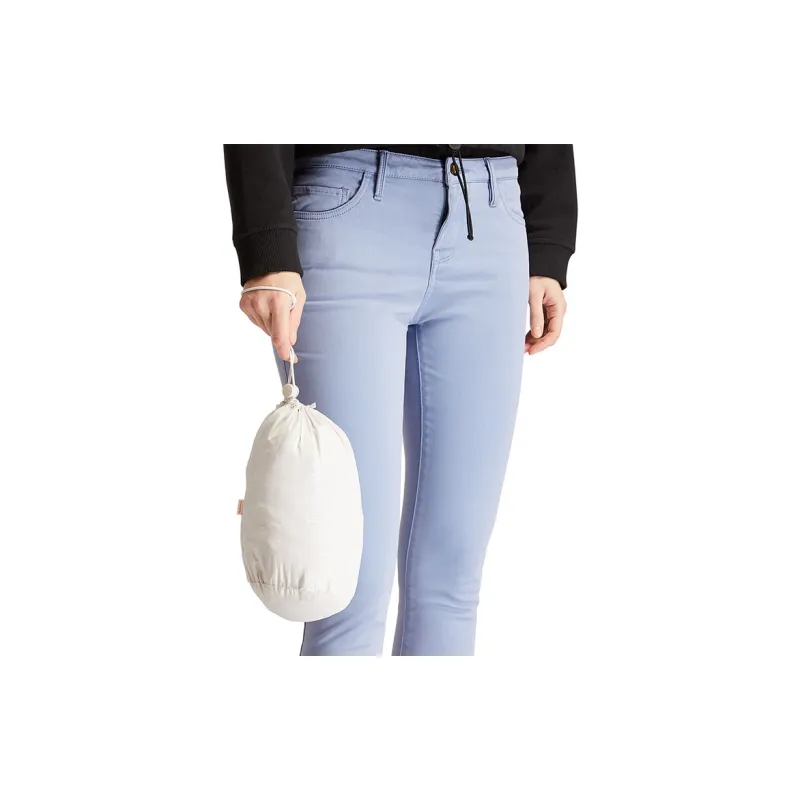 Timberland Solid Color Stand Collar Puffer Jacket Women's White-6