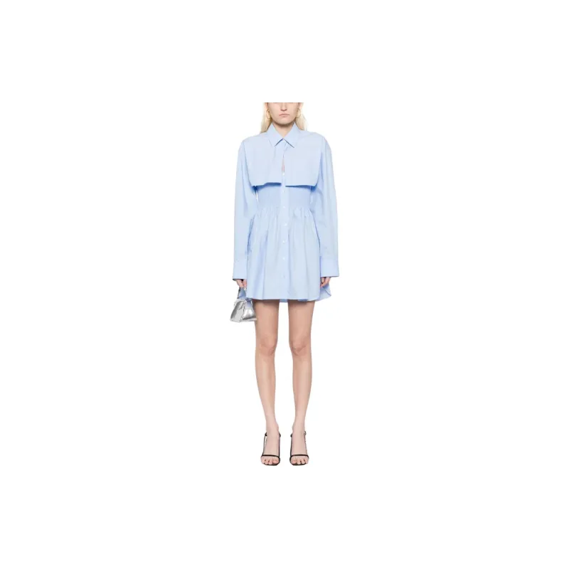 Alexander Wang Long Sleeved Dress Women's Blue-1