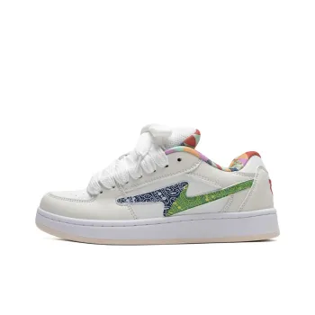 Cushioned Wear-Resistant Lightweight Low-Top Skateboard Shoes Women's Cashew Nut Color Element