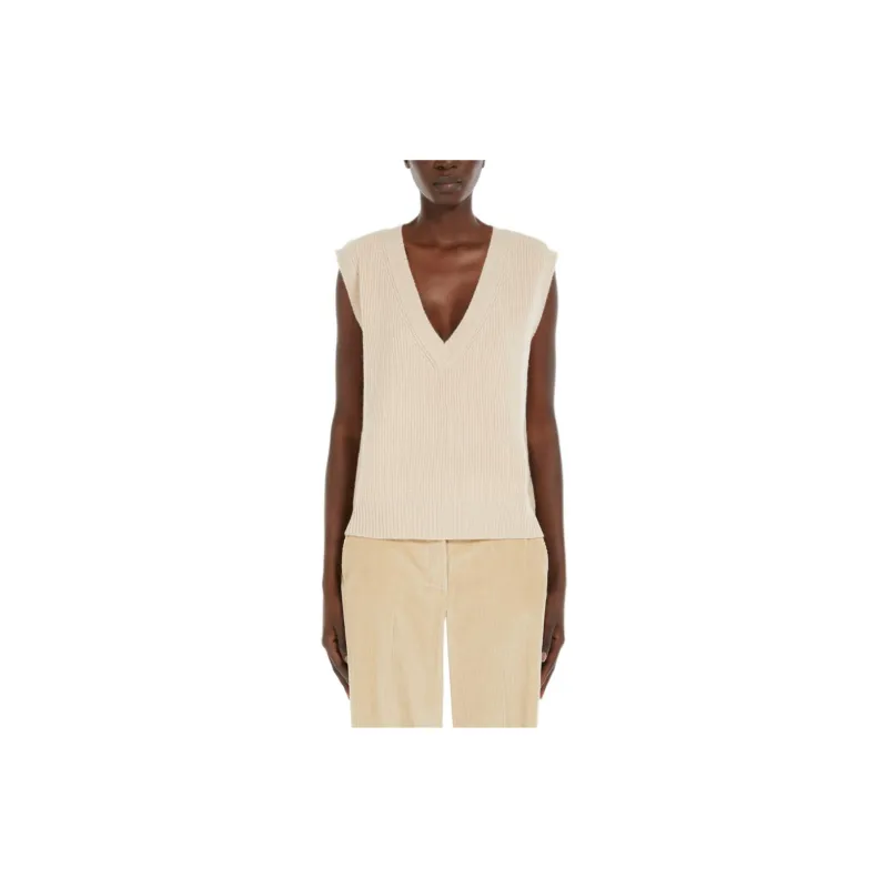 WEEKEND MaxMara Dolce Collection Tank Tops Women's Sand-2