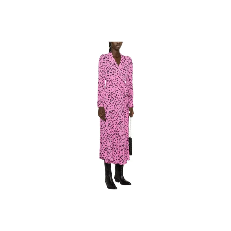 Rotate Long-Sleeved Dresses Women's Bubble Gum Pink-1