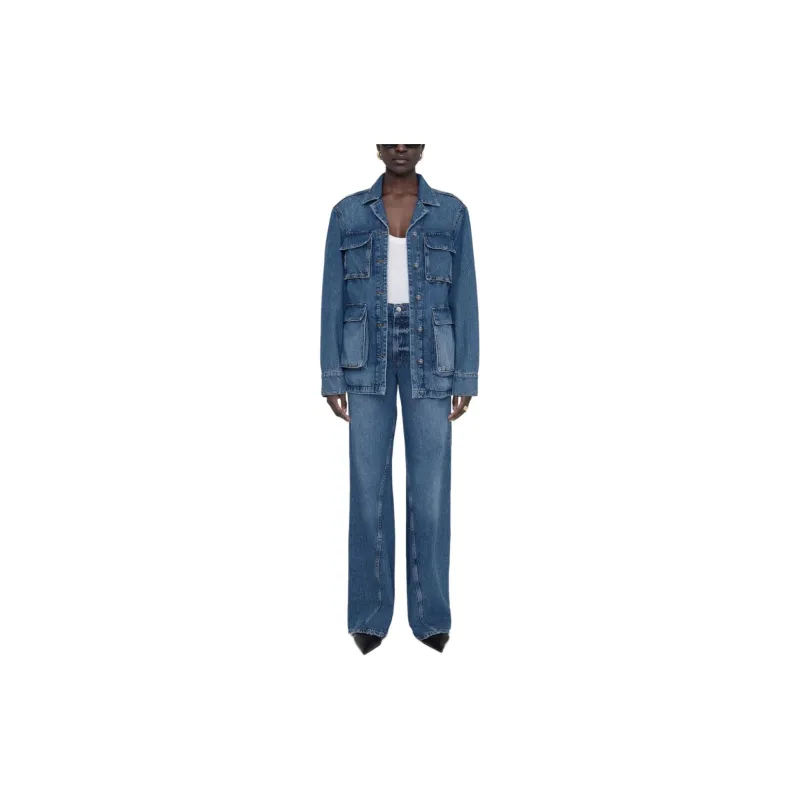 Anine Bing Alden Denim Jacket-1