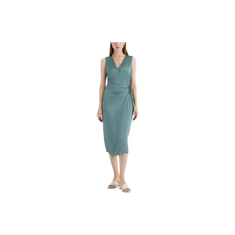 THEORY Sleeveless Dresses Women's Sea Foam Green-1