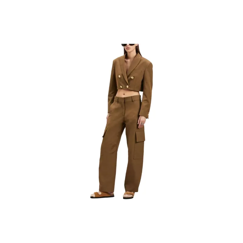PALM ANGELS Raw Cut Hem Cropped Jacket-1
