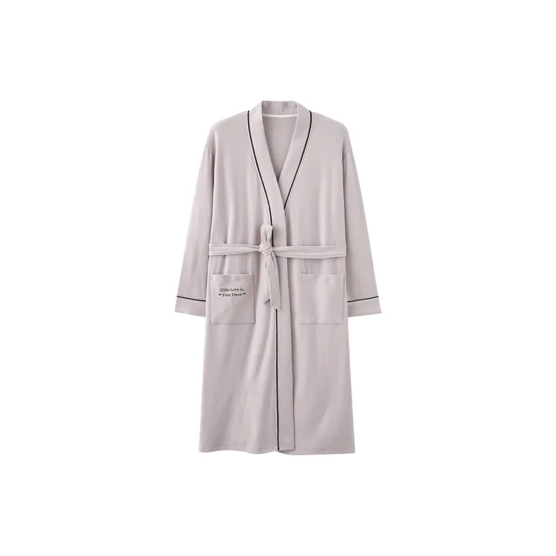 MIIOW Pajama Robe Women's Light Gray-0
