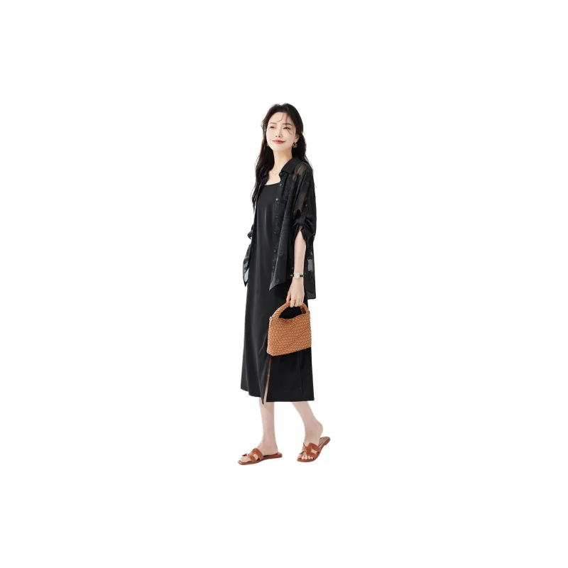 TERRE BLEUE Skirt Set Women's Black-3
