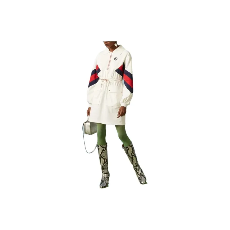 GUCCI Technical Jersey Polo Dress-1