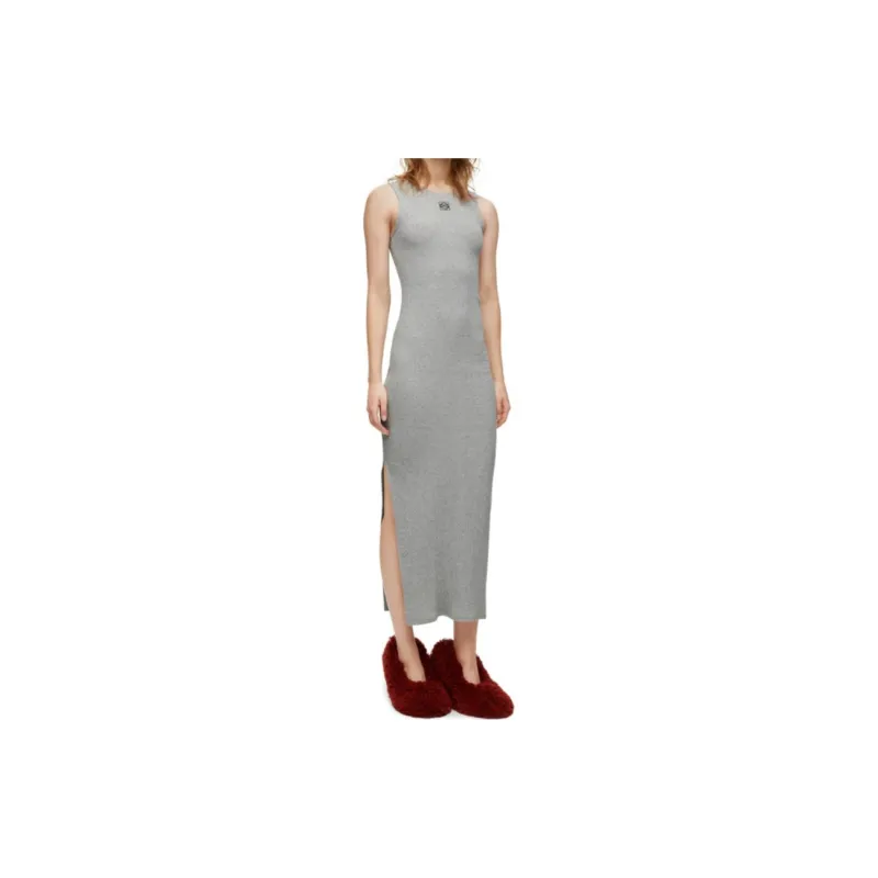 LOEWE SS23 Sleeveless Dress Women's Gray-5