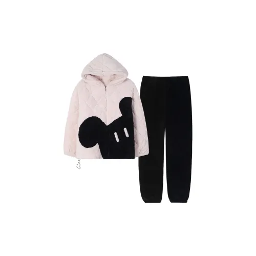MIIOW Pajama Set Unisex Black White Color Blocking