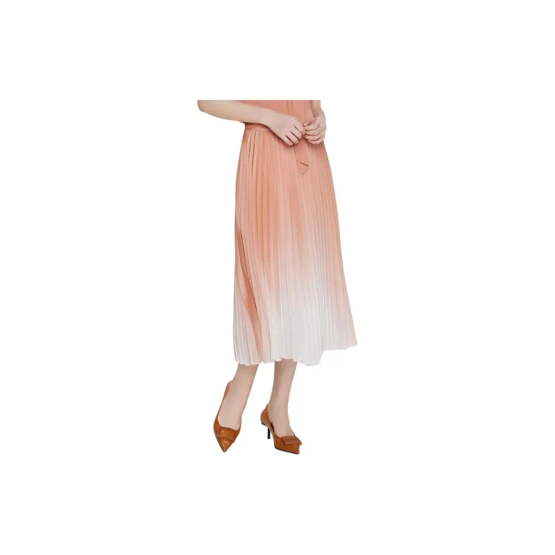 BBLLUUEE Casual Long Skirt Women's Rimu Orange-1