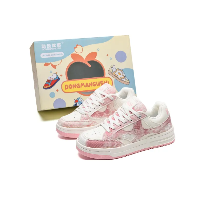 Anime Story Slip Resistant, Abrasion Resistant, Lightweight, Breathable Low Top Skateboard Shoes Unisex Mismatched-6