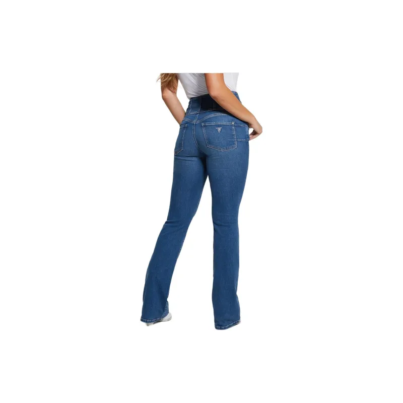 GUESS Eco Corset Shape Up Flared Jeans Jeans Women's Blue-3