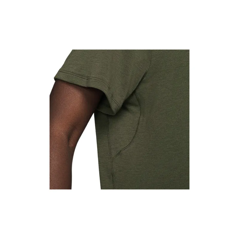 Nike Drop Shoulder Sleeve T Shirt Women's Khaki Green-4