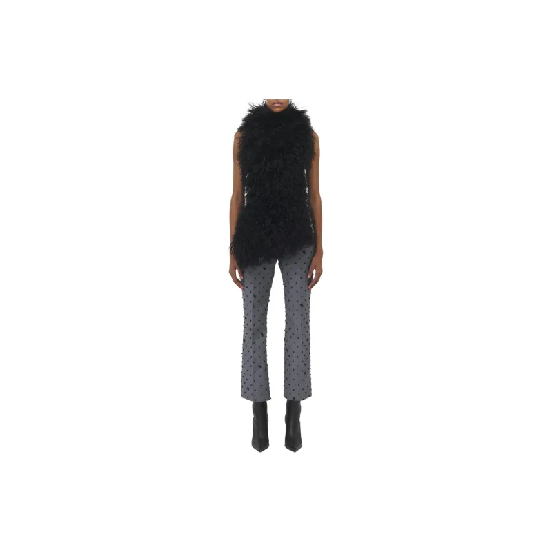 Alexander McQueen Shearling Sleeveless Top-1