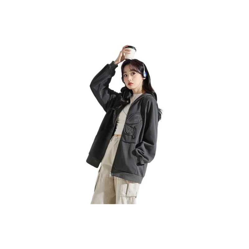 Tonlion Jackets Coats Women's Dark Gray-2