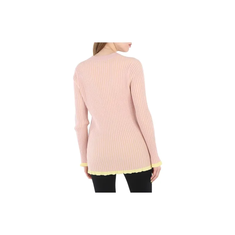 Burberry Cashmere Knit Sweater Women's Pink-3