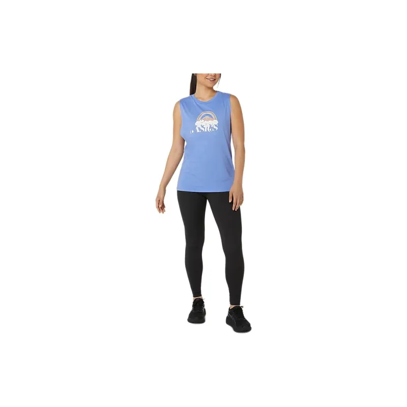 Asics YOUR ADVENTURE MUSCLE T-Shirt Women's Sapphire Blue-2