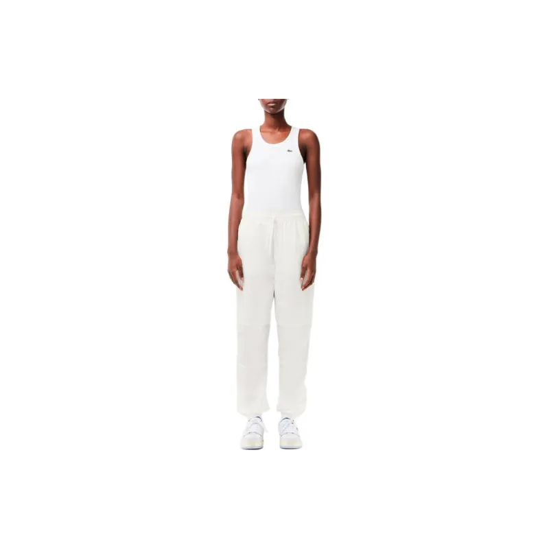 LACOSTE Knitted Sports Pants Women's White-1