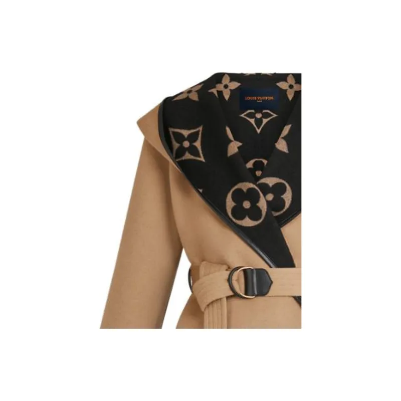 LOUIS VUITTON FW22 Coat Women's Brown-4