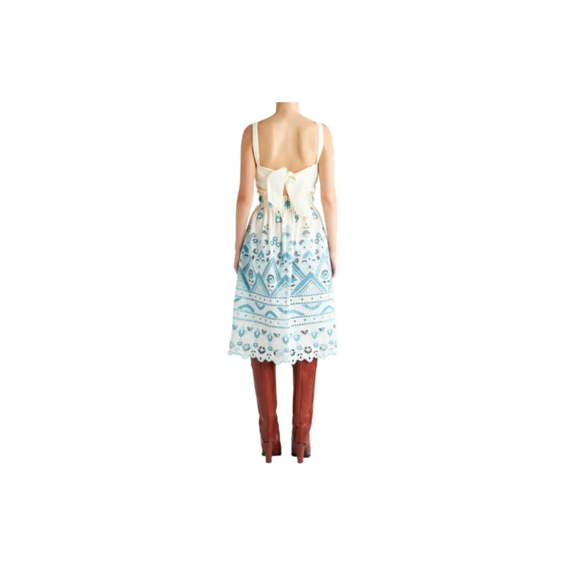 ETRO Broderie Anglaise Flared Dress-2