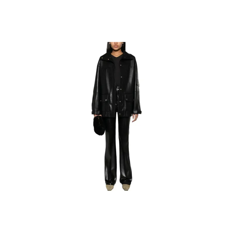 NANUSHKA Silva Panelled Faux-leather Jacket-1