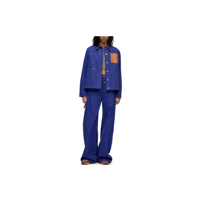 LOEWE Workwear Jacket 'Bright Blue'-1