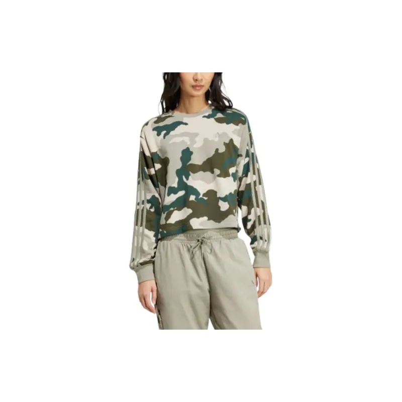 Adidas Free Shipping With AdiClub Essentials 3-Stripes Camo Print Baby Tee-1