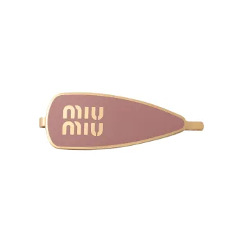 MIU MIU Engraved logo Enamel Hair Clip