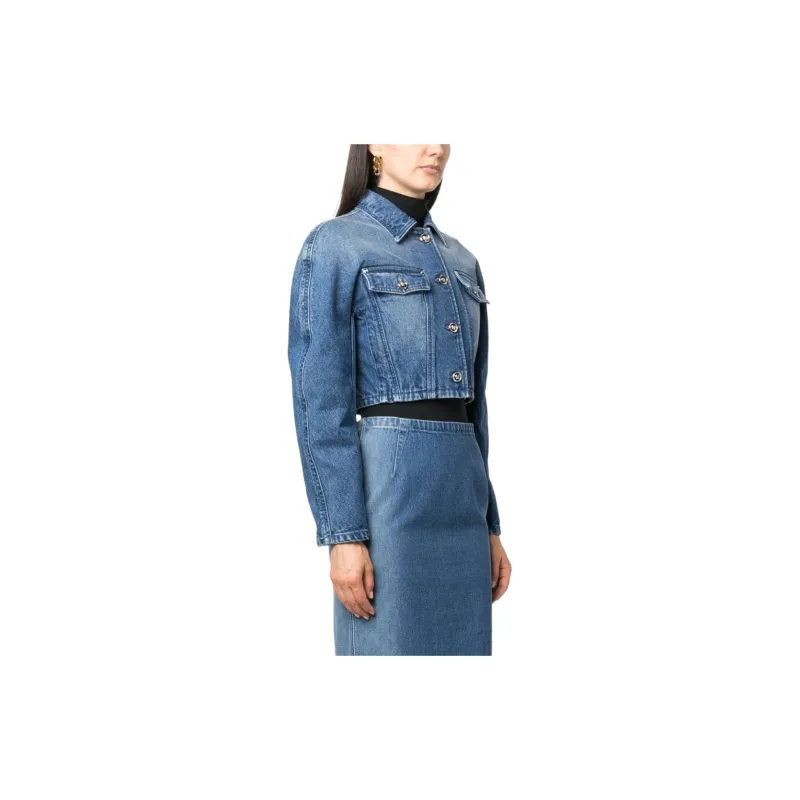 VERSACE Button Up Denim Jacket-3