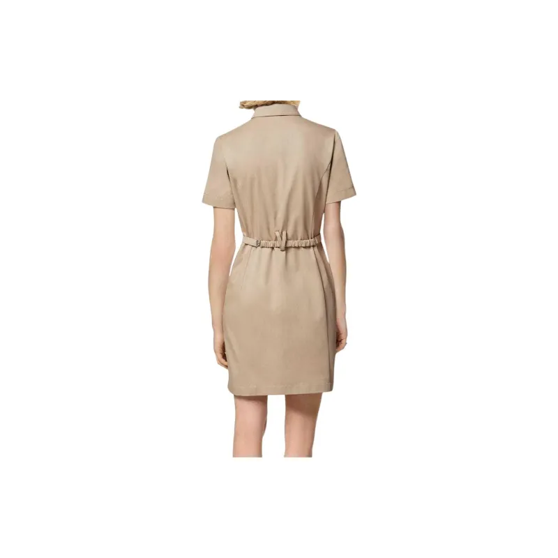 VERSACE Cargo Gabardine Mini Shirt Dress-3