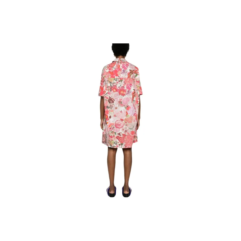 MARNI Kleid Floral print Cotton Dress-2