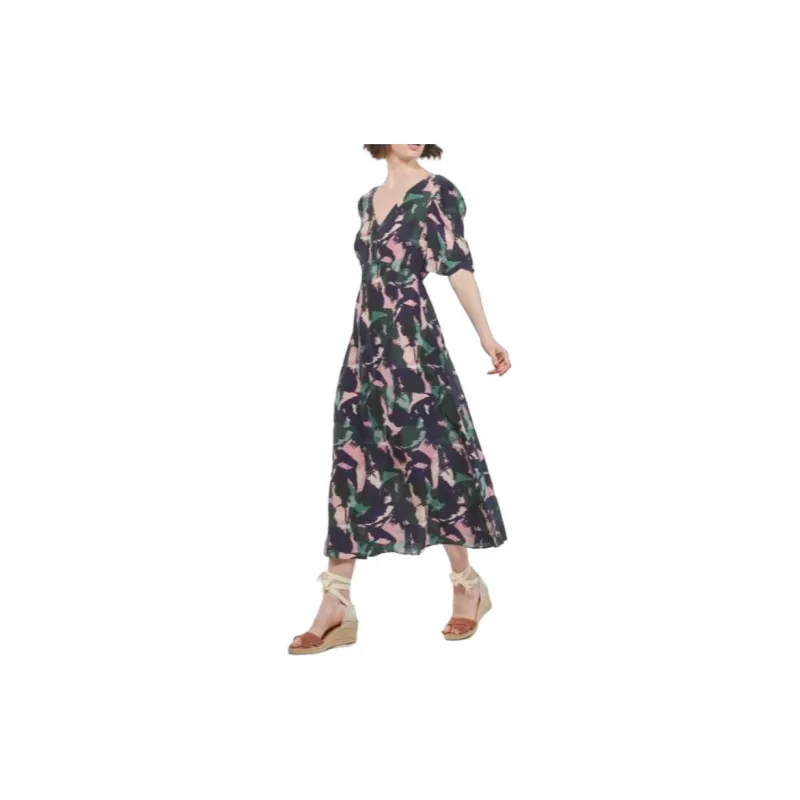 HUGO BOSS Short Sleeved Dress Women's Multicolor-4