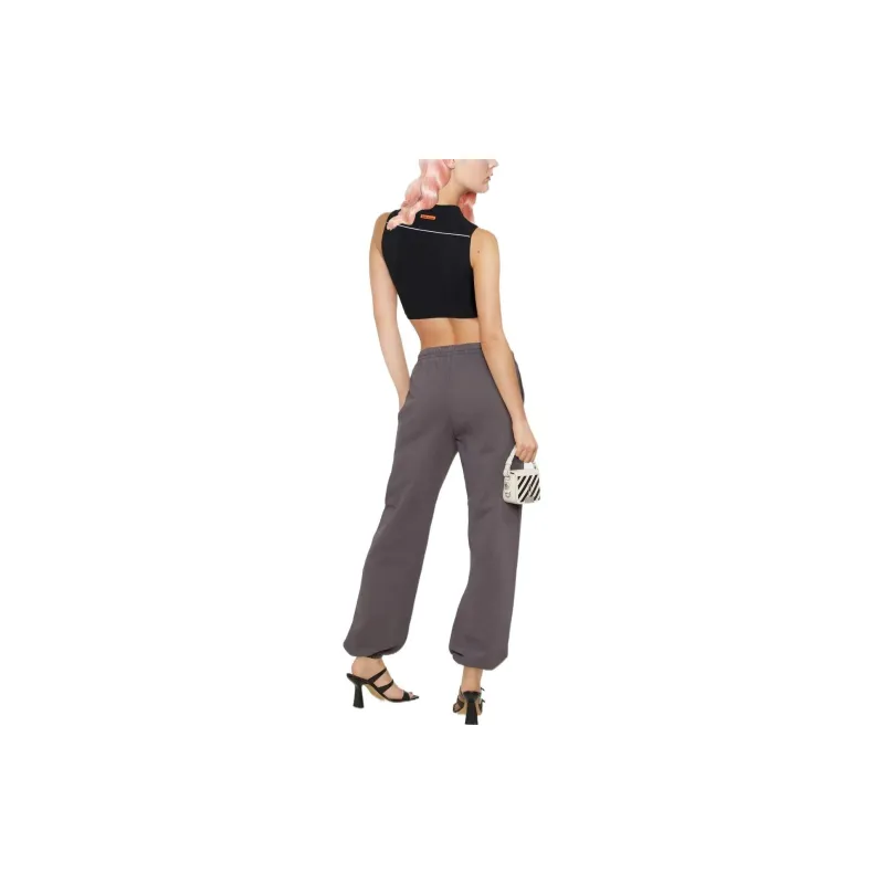 OFF-WHITE SS22 Knitted Sweatpants Women's Brown-2