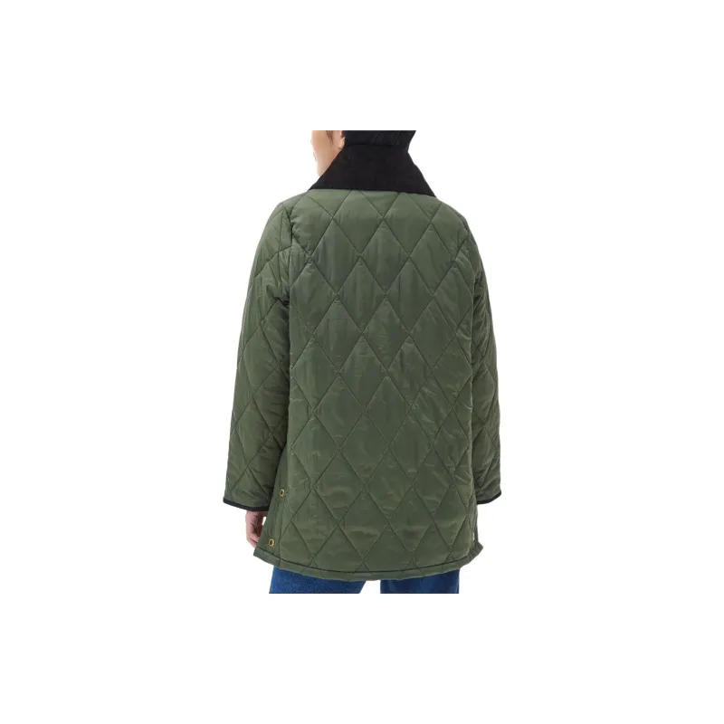 BARBOUR Modern Liddesdale Quilt Jackets Coats Women's Olive-3