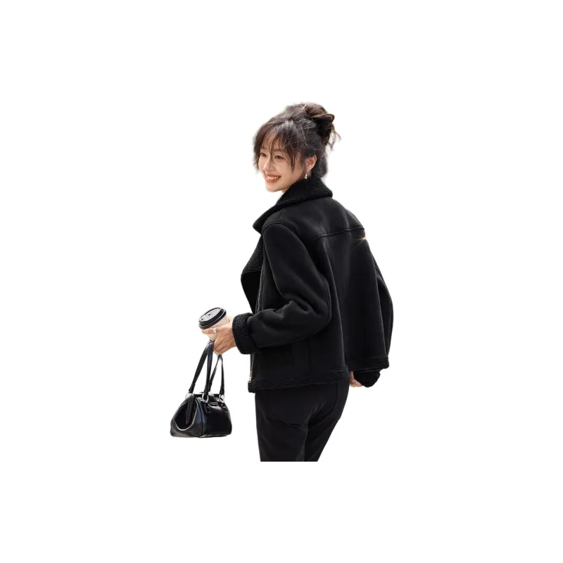 Mo Han Yi Mei Jackets & Coats Women's Black-1