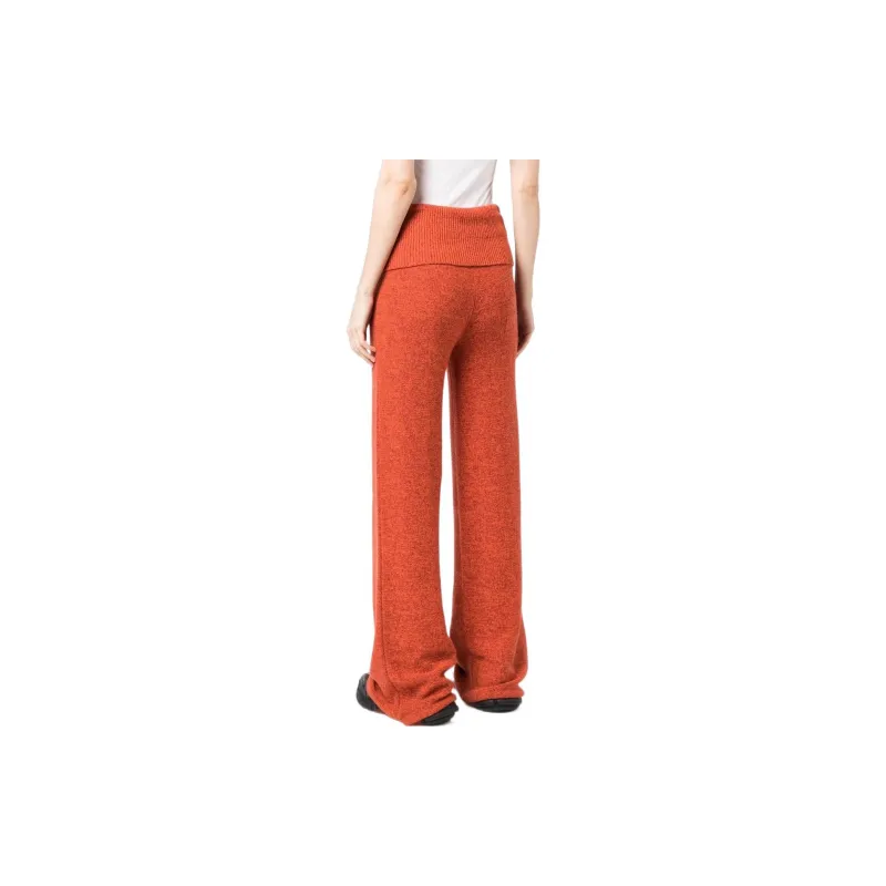 OFF-WHITE Knitted Sweatpants Women's Amber Orange-3
