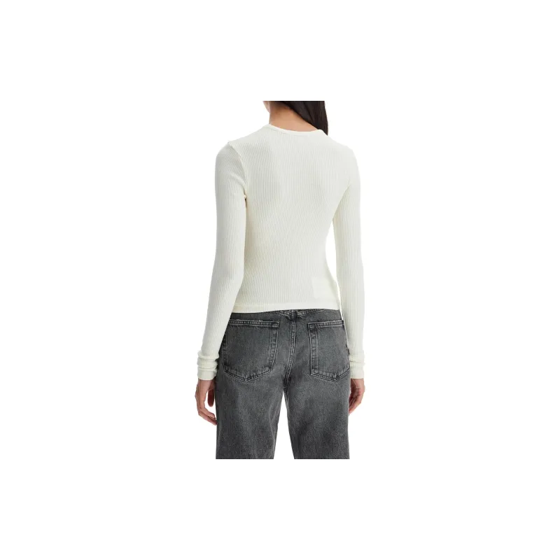 AGOLDE Alma Shrunken Long Sleeved Top-2