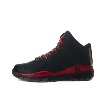 Adidas Wear-Resistant High-Top Basketball Shoes Men's Black Red