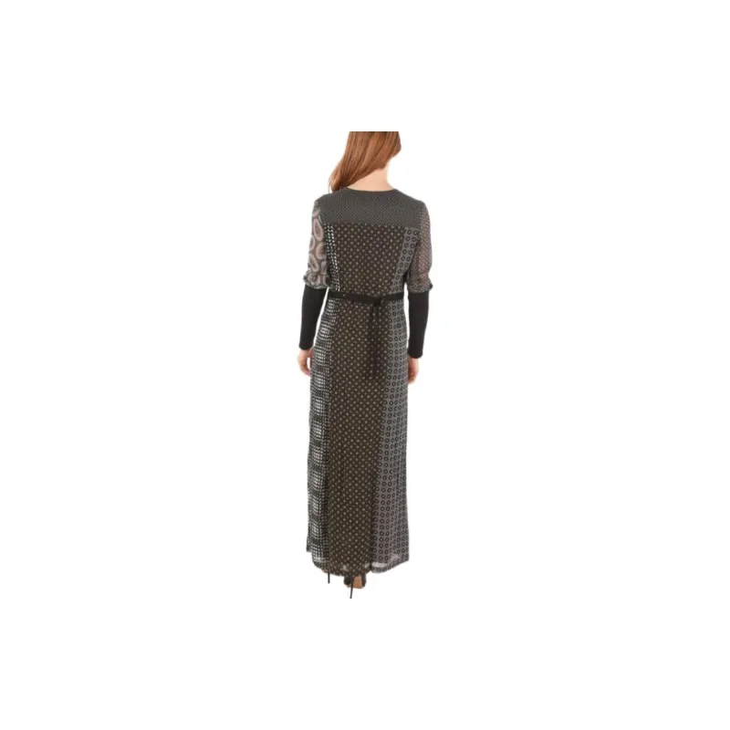 DIESEL Long-Sleeved Dresses Women's Gray-2