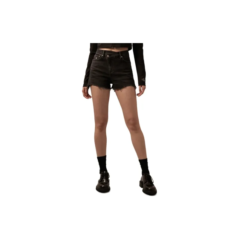 CALVIN KLEIN Denim Shorts Women's Denim Black-2