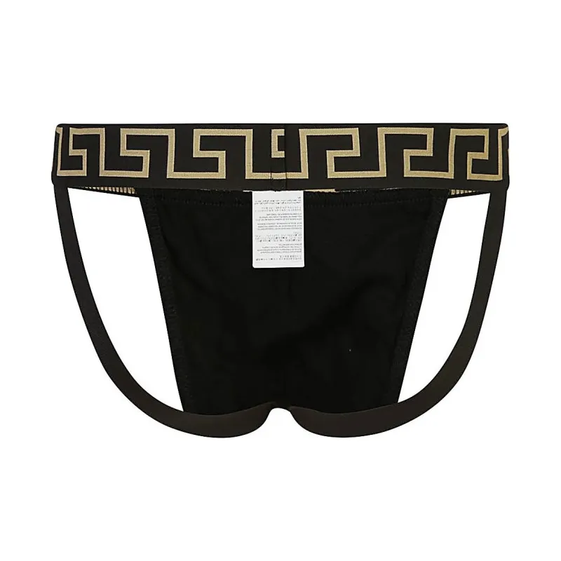 VERSACE Greca Border Stretched Jockstrap-1